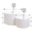 Upholstered Side Tables Nesting - Beige Foam Padding For Bedroom Fabric Coffee Table & Living Room
