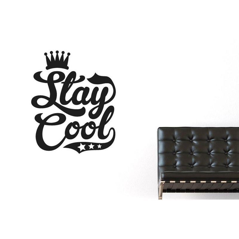 Non-Wall Damaging Wall Decal, Medium, Black