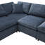 Canapé-lit modulaire en nuage 130 po x 65 po, ensemble de canapé modulaire en chenille 6 places avec repose-pieds, combinaison libre, canapé-lit convertible en U pour salon, appartement-730320495