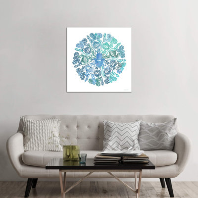 WC Hamsa Mandala by Linda Woods - Wrapped Canvas Print