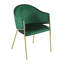Chaise rembourrée avec accoudoirs (ensemble de 2)