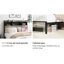 Structure de lit plateforme pleine grandeur en bois avec rangement et 2 tablettes, ton de bois gris, pas de bruit, assemblage simple, support pour rangement des matelas, style de produit classique, couleur brune, lattes, installation facile-129628432