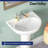 Ally 32" Tall White U-Shaped Vitreous China Pedestal Bathroom Sink with Overflow-98118871