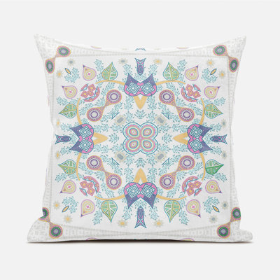 Indoor / Outdoor Floral Square Cushion