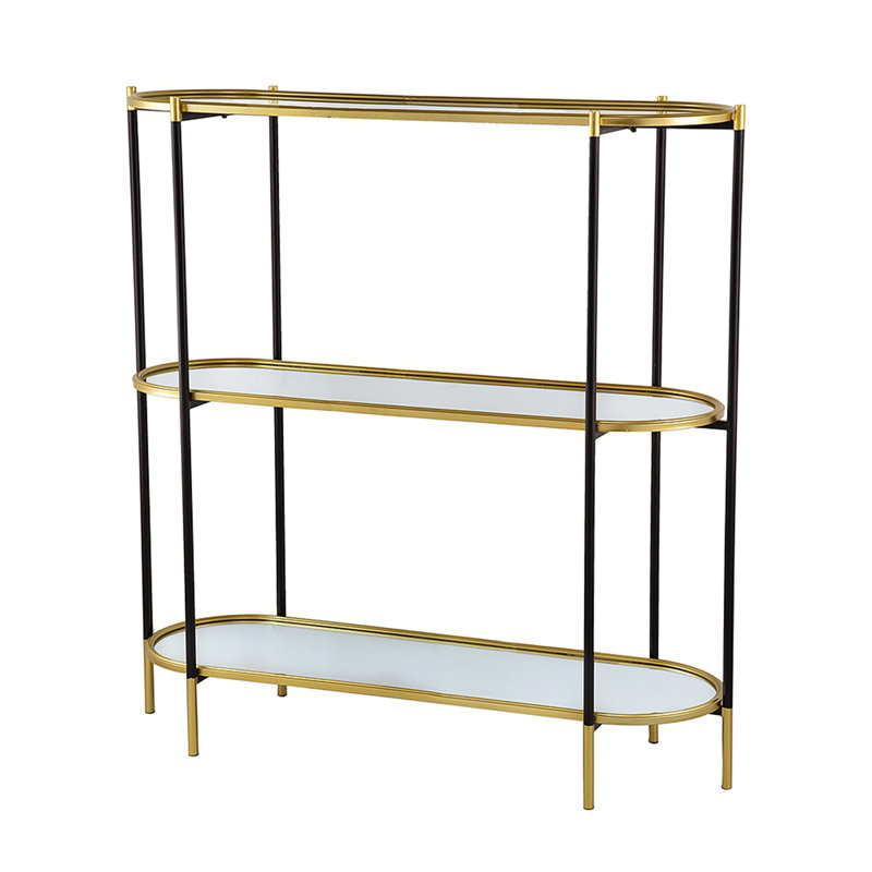 Console miroir 48,5 x 16,5 x 50 po à 3 niveaux