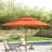 Alyah 5-piece Steel Patio Outdoor Dining Set With Umbrella,metal Stackable Chairs, 42'' Round Table-81122693