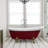 67" x 32" Clawfoot Soaking Bathtub