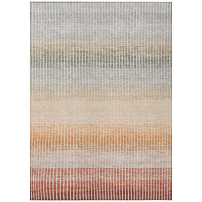 Machine Washable Indoor/Outdoor Chantille ACN2313 Stripes Rug