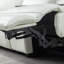 Canapé modulaire inclinable en cuir véritable de 134 po de large Ariaana