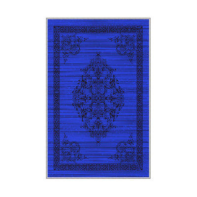 Tapis tissé antibactérien (2,6 x 4,0 pi), 100% polyester, d'une hauteur de poils de 0,3 po | Impression numérique 3D antidérapante à pois en PVC | Lavable à la machine, facile d'entretien pour le salon, la chambre à coucher et le bureau