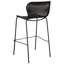 De 2 tabourets de bar en faux métal brun, 21,74 po de largeur, fonctionnels pour les tabourets de salle à manger - 2, profondeur 24, structure