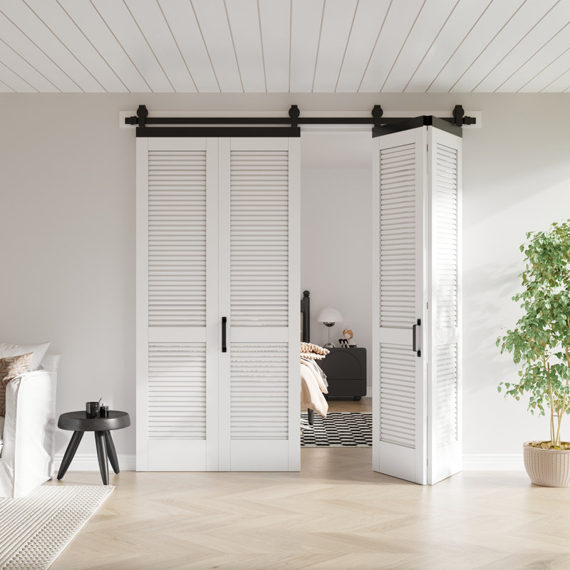 Portes pliantes en bois massif BiFold, 80 po x 84 po