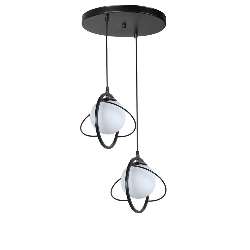 Chandle Chandelier, Black/White