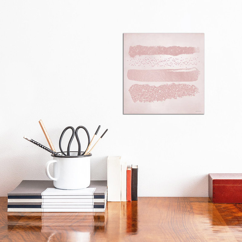 Pink Glitter II by Bluebird Barn - Print on Canvas, 30.48 cm H x 30.48 cm W, Wrapped Canvas