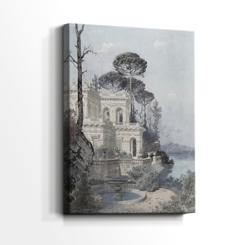 Paysage rétro CCVI - galerie Cavas, H 18 po x l 12 po