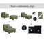 Canapé et chaise en velours côtelé 6 pièces Kescha-172385595