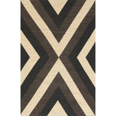 Bretta Geometric Braided Jute Area Rug