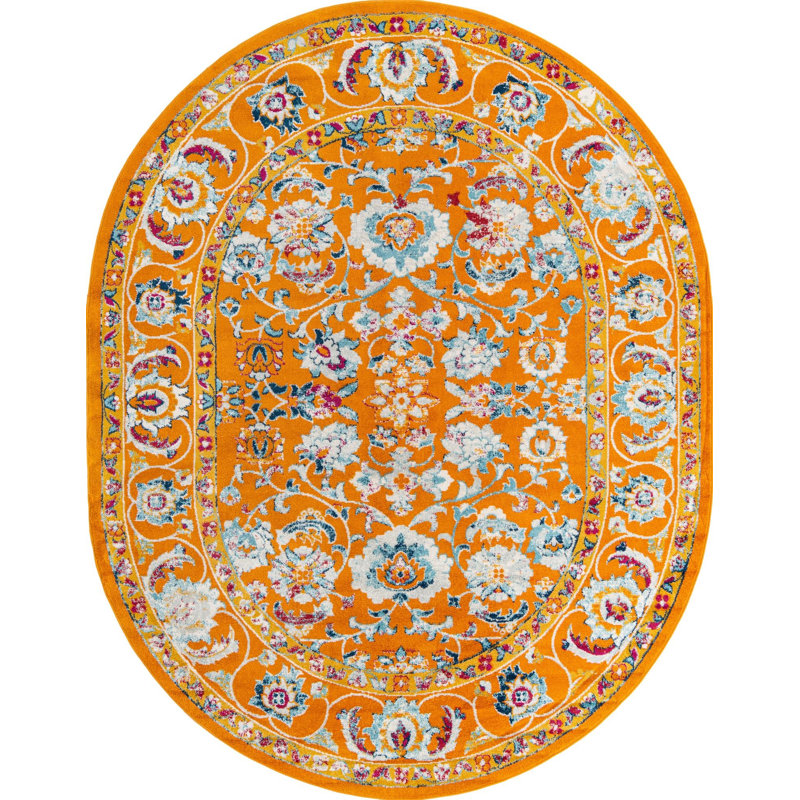 Hilley Oriental Indoor Rug, Oval 7'10" x 10'