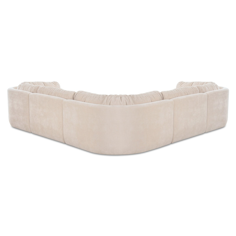Matina Classic L Modular Sectional Taupe, Beige Polyester