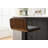 Modern Swivel Adjustable-Height Bar Stool with Walnut-Finish Bentwood Low Back-1525090905-1534210100
