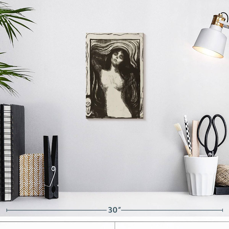 Leisha Madonna Liebendes Weib 1895, H 12 po x l 8 po