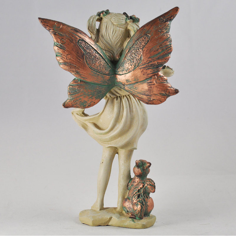 Arundel Forest Fairy Standing with a Squirrel Statue