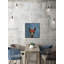 « hipster llama », reproduction de structure sur toile-32694508