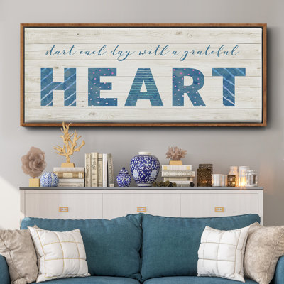 Grateful Heart - toile encadrée