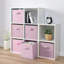 Cubes de rangement en tissu, bacs de rangement colorés, bacs à jouets, paniers de rangement pliables pour vêtements, livres, jouets, paquet de 6-1566442062-1566442048