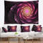 Tapisserie d'art numérique mauve fleur fractale-28488156