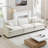 Mid-century Modern 3-seater Sectional Sofa With 2 Arm Pillows And 3 Throw Pillows-738924447