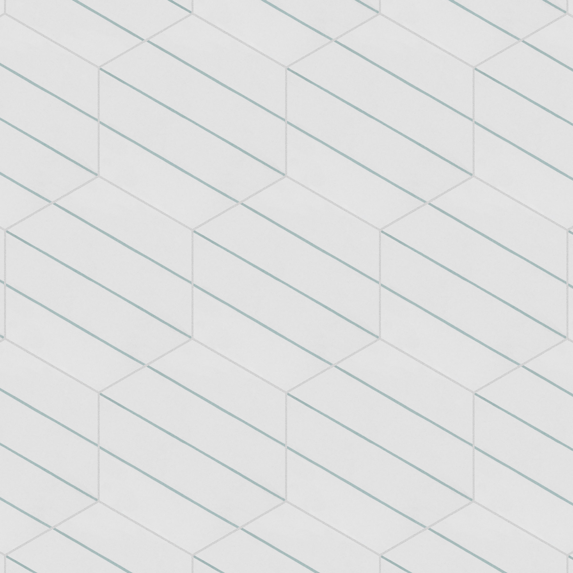 Portas Savona Hex 9" x 10" Porcelain Patterned Wall & Floor Tile, White/Aqua 