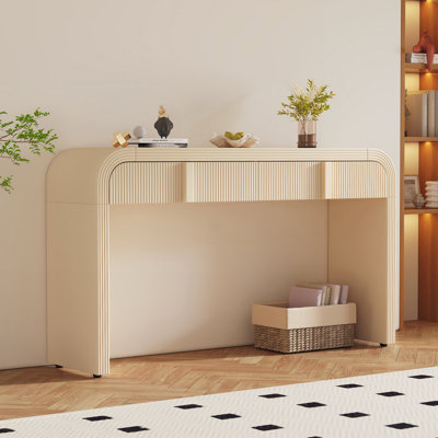 Console moderne avec 2 tiroirs de rangement