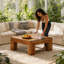 Table basse carrée 39,4 "