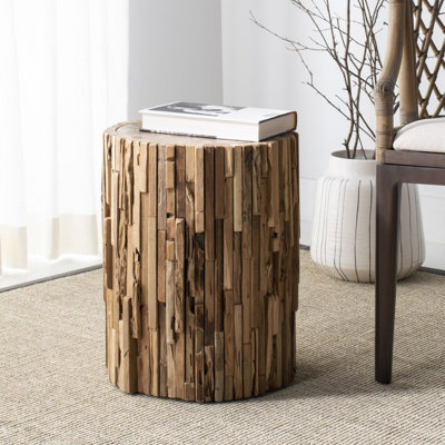 Hopper Solid Wood Accent Stool