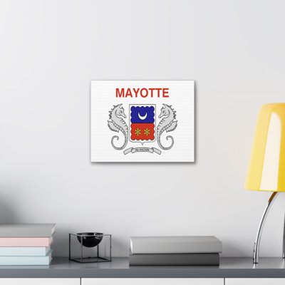 «Mayotte Country Flag» sur toile
