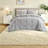 Piece King Bedding Sets, Grey Polyester Microfiber, Modern Comforter Set