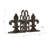 Decorative Metal Fleur de Lis Bookends-836453700
