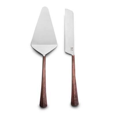 Ridge 4 Piece Stainless Steel Cake Serving Set