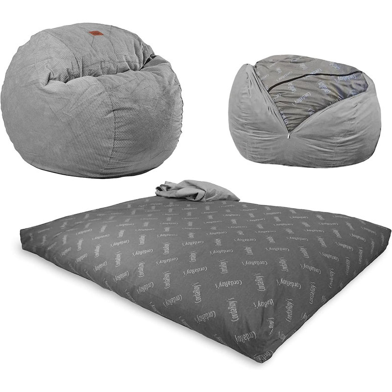 Canapé en polyester, H 36 po x l 48 po x P 48 po