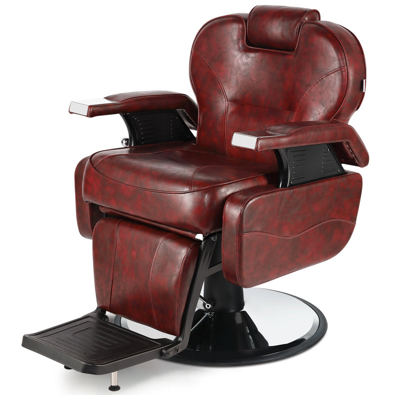 Faux Leather Recliner, Red