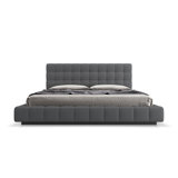 Thompson Upholstered Wingback Bed