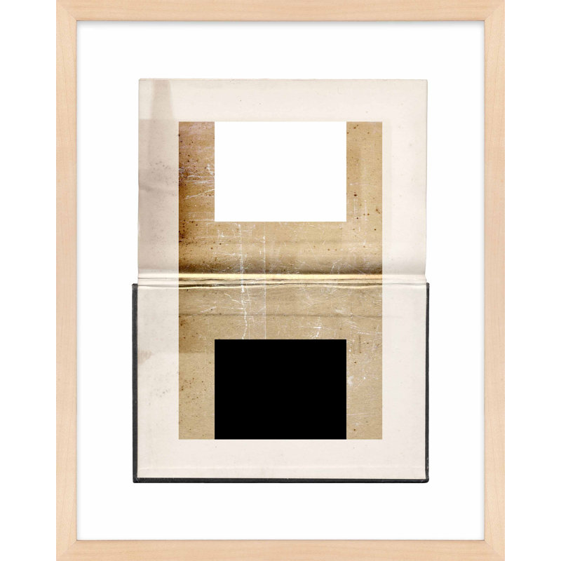 "Construction 5" par Eleni Psyllaki pour Paradissi, art numérique, H 50 po x l 40 po x P 1,25 po, Cadre érable