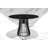 Round Faux Marble Top Metal Base Dining Table-927445943