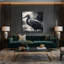 Art mural sur toile noir-282256300