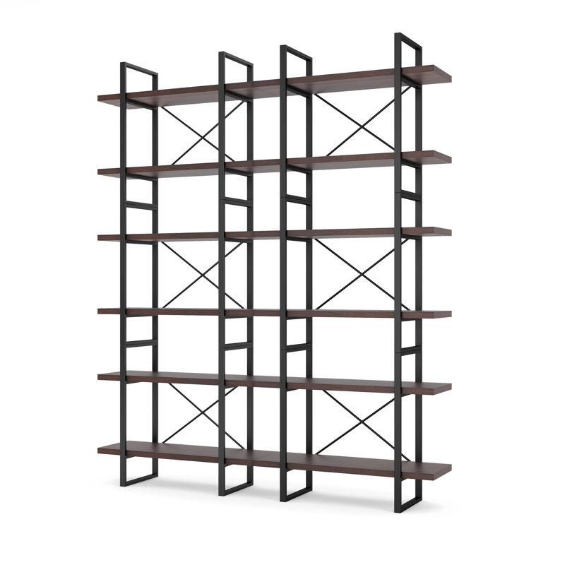 85'' H x 70'' W Iron Etagere Bookcase