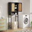 Armoire de rangement en rotin pour toilette avec support en métal-54067447