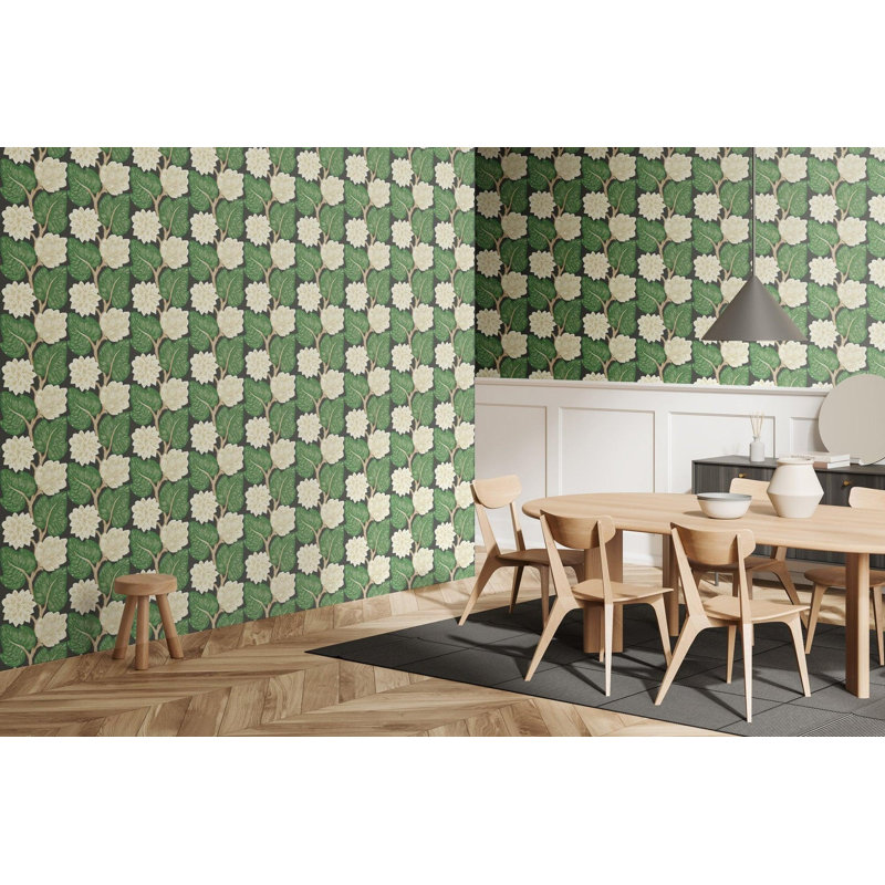 Tuile de papier peint adhésif Bohemian Bungalow Vintage Vines 10 pi L x 25 po l, Porcelain White, Faux Grasscloth