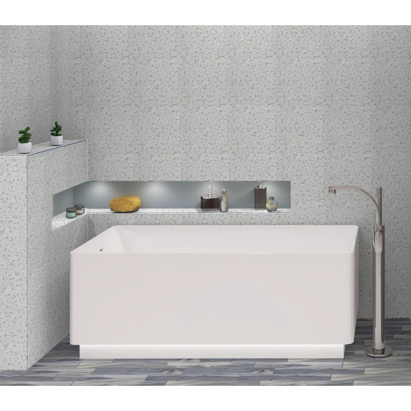 Oasis Natural Stone Pebble Mosaic Sheet, Halo