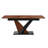 Modern Extendable Dining Table with Wood Veneer & Cross Base